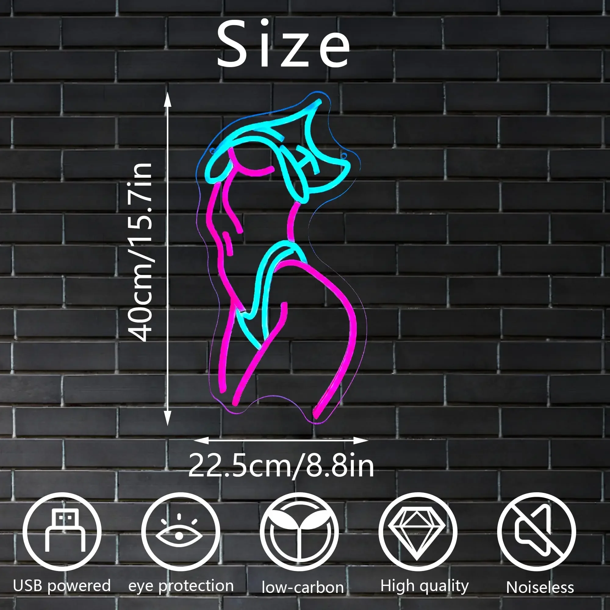 مثير سيدة النيون تسجيل LED ضوء النيون USB عكس الضوء لغرفة النوم غرفة المعيشة بار غرفة اللعبة رجل كهف حفلة جدار ديكور هدية للعائلة