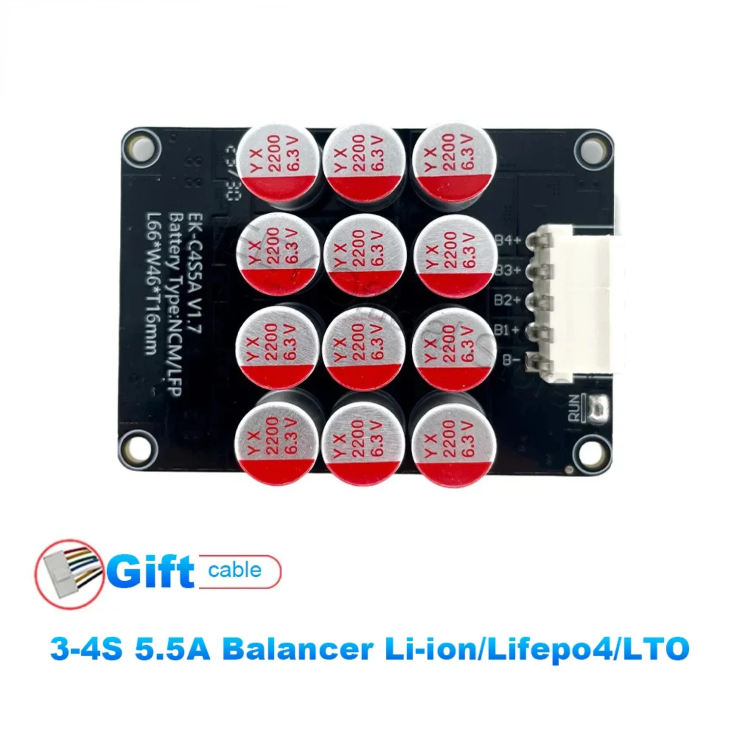 5.5A 4S Active Equalizer Balancer Cells Balancer Lifepo4 Lipo LTO Battery Energy Capacitor Lithium Pack BMS Accessories