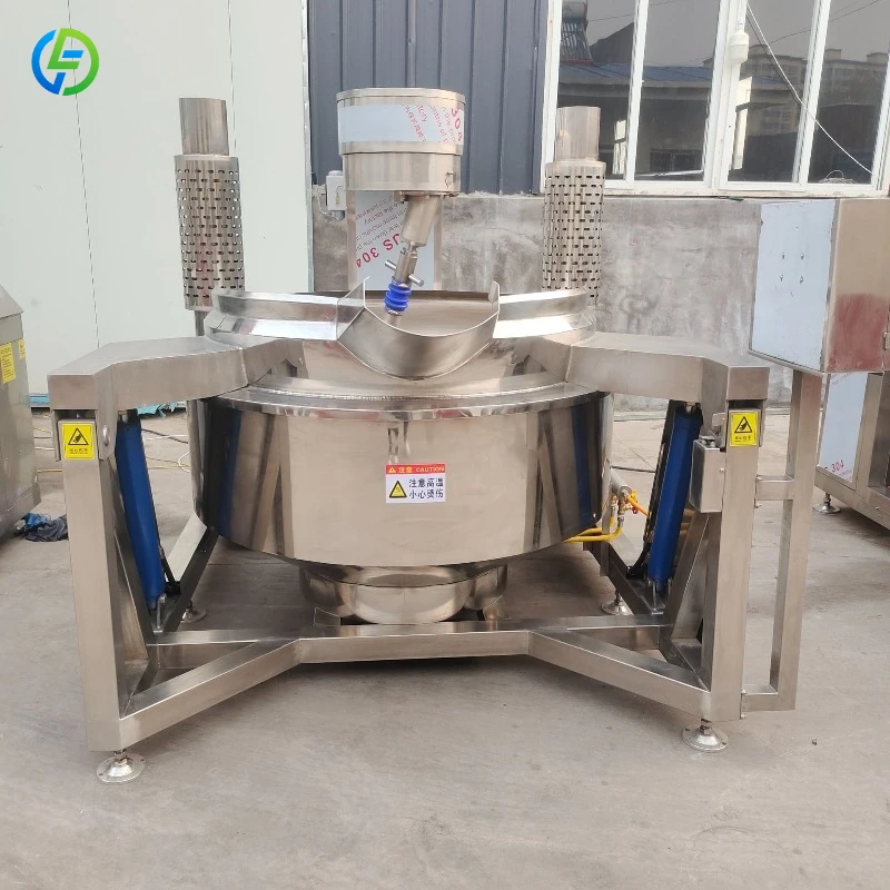 High Quality Gas Jacketed Kettle Cooking Mixer with Planetary Mixer for Jam & Soup Production FL Customized