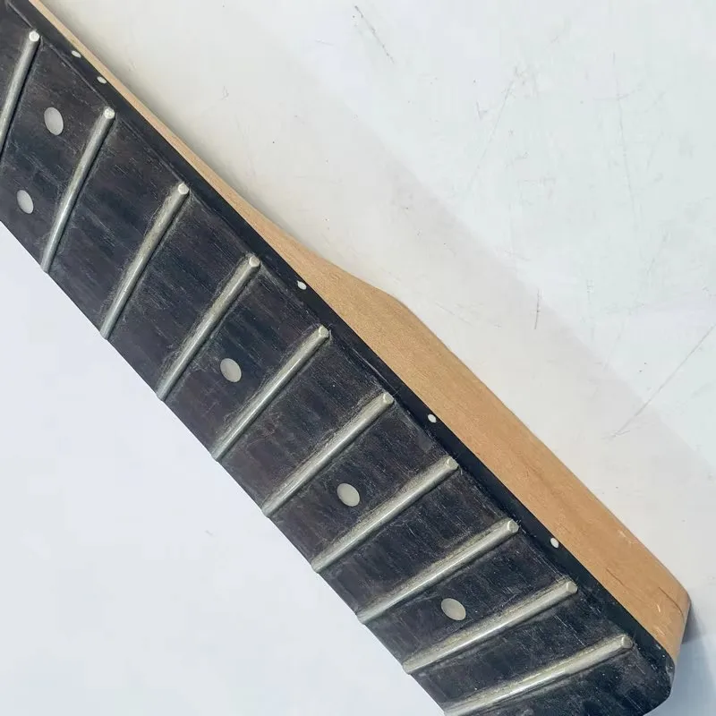 LN860 Left Hand Genuine and Original HB Electric Bass Unfinished Bass Neck 20 Frets Maple+Rosewood for Replace Surface Damages