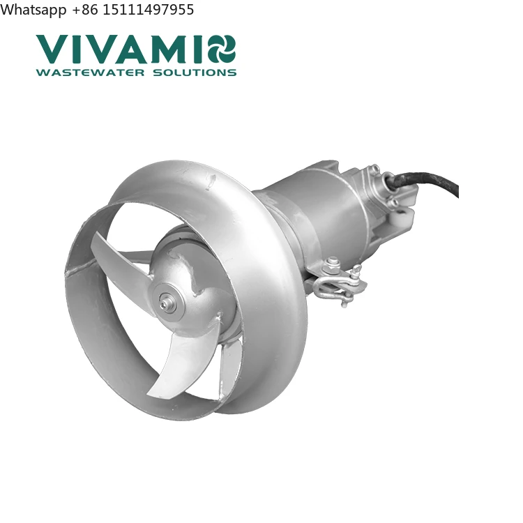 Best Selling Type Submersible Mixer or Submersible Diving Agitator and Submersible Low-speed Propeller for Water Treatment