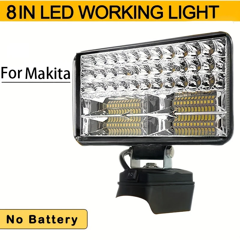 

3/4/5/8Inch Led Light Portable Spotlights Cordless Outdoor Work Fishing Handheld Emergency Tool Light Fit 20v Makita Batteryt