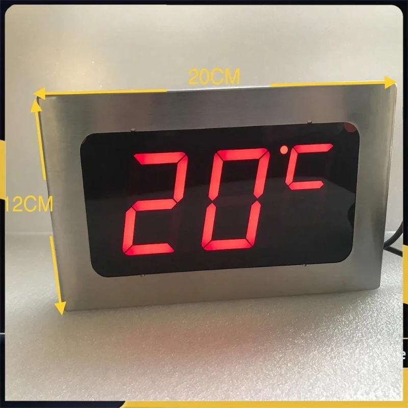

High Precision Large Screen Digital Thermometer -304 Stainless Steel Display for Freezer, Aquarium, Swimming Pool -9℃ to 99℃