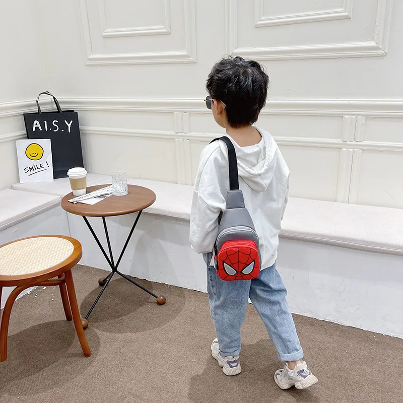 Boy's Handsome Chest Bag 2023 New Fashion Accessories Children Bag Boy Crossbody Bag Trendy Design Kids Bag Baby Shoulder Bag