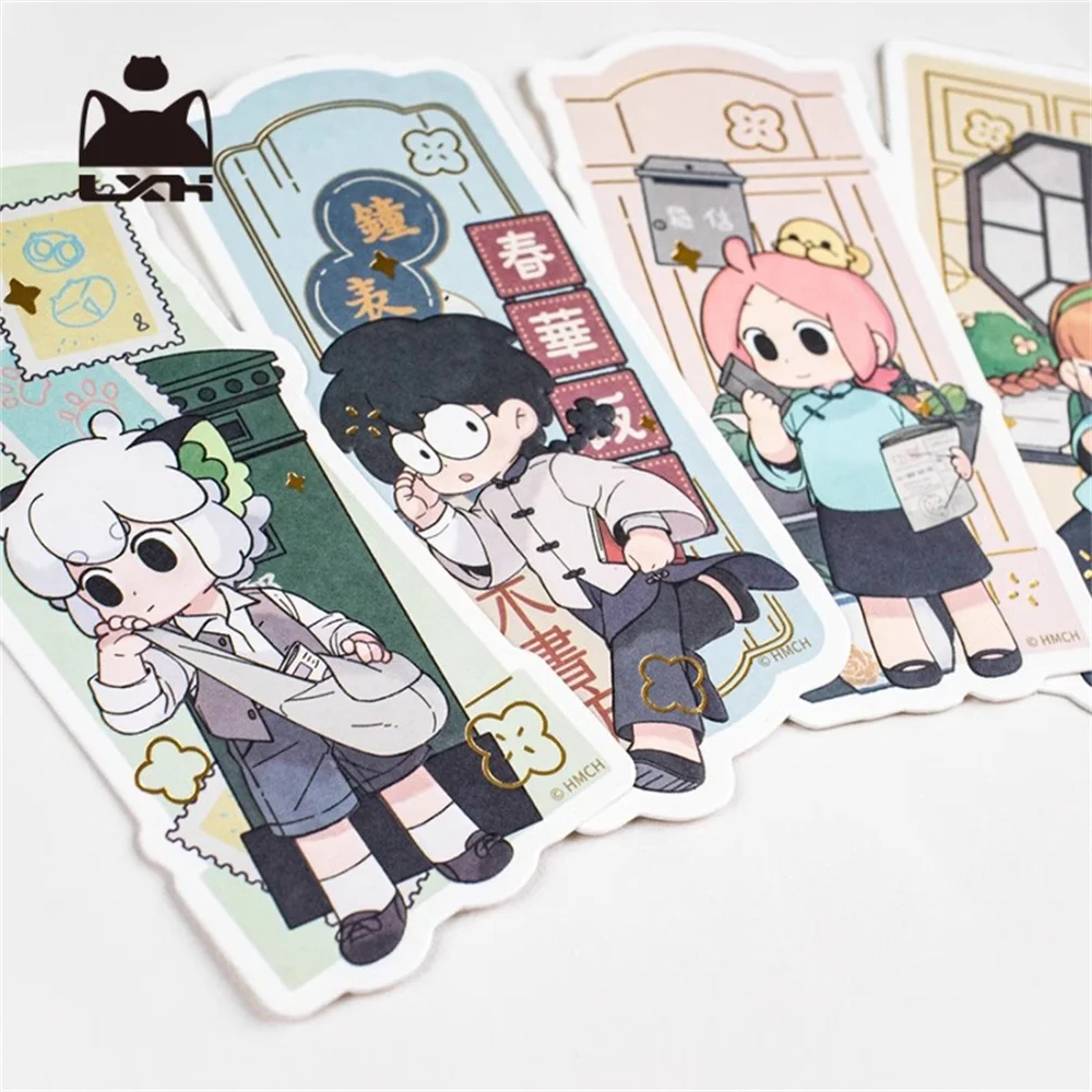 Anime The Legend of Luo Xiao-Hei Xiaohei Shan Xin Bookmark Collection Original Cartoon Cosplay Kids Gift