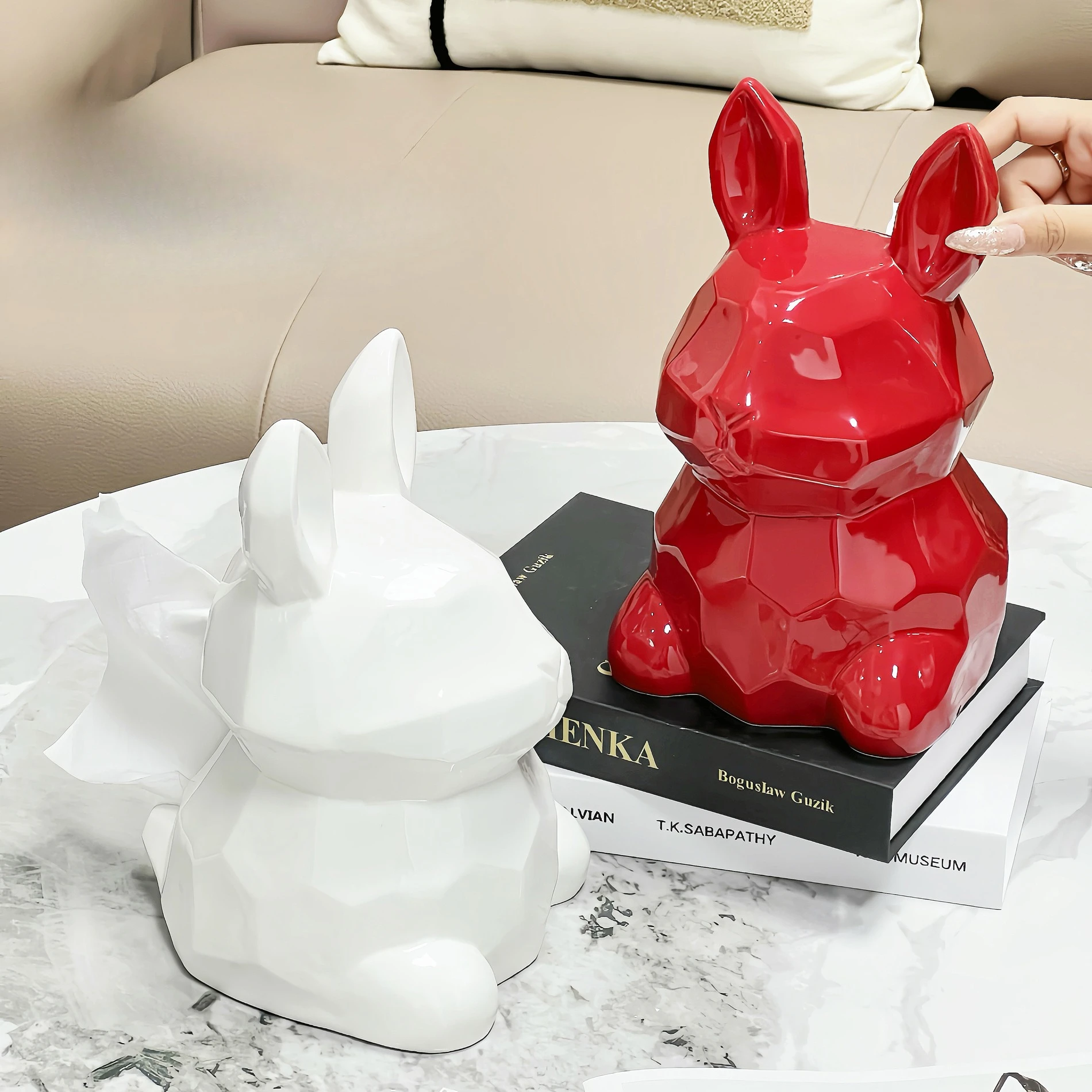 

Коробка для салфеток с кроликом, креативный футляр для хранения салфеток, контейнер для бумаги в ванной комнате, настольный держатель для туалетной бумаги для кухни и офиса