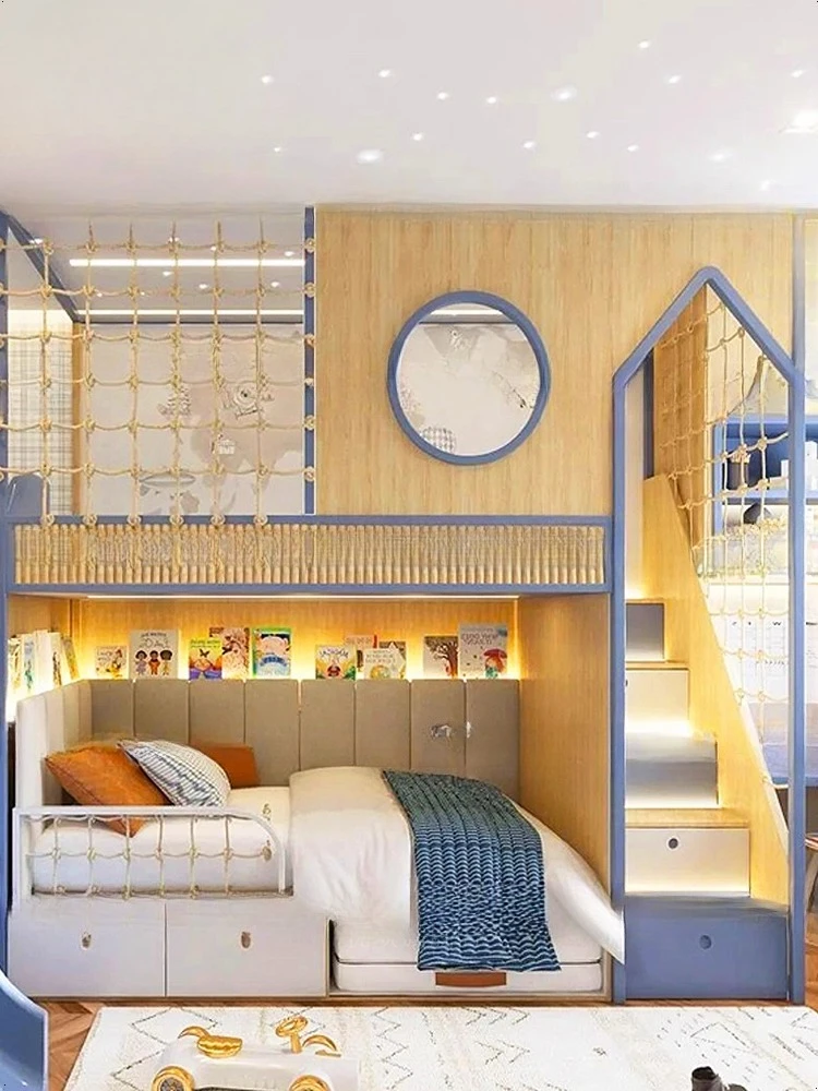 Casa da gioco per cameretta per bambini, cameretta per ragazzi letto su e giù 1 metro 2 lettiera b ed, base segreta per bambini be d cur ved sl ide