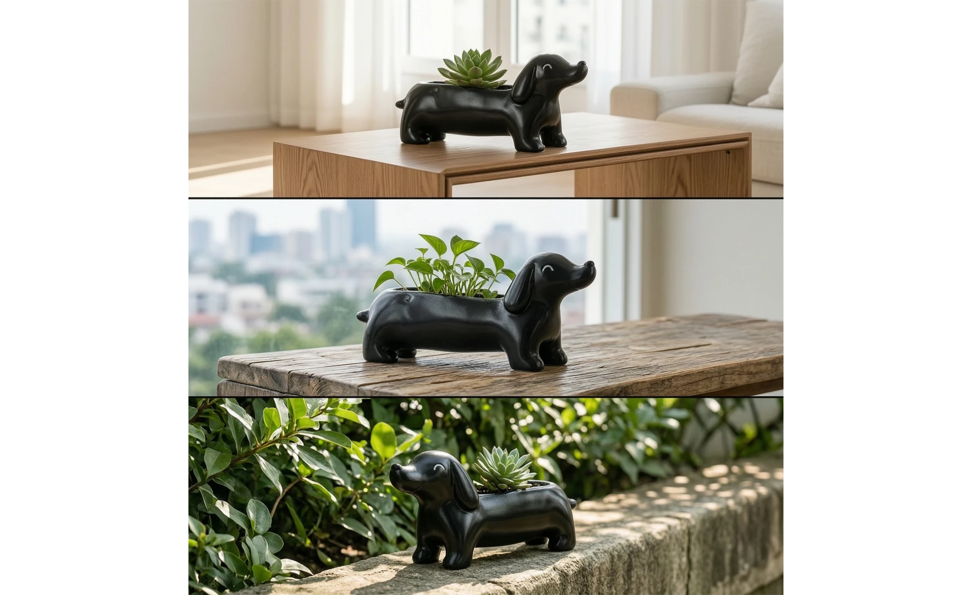 Dachshund Planter Lightweight Dachshund Plant Pot Dog-Shaped Planter Creative Low-Profile for Desk, Shelf https://ae-pic-a1.aliexpress-media.com/kf/Sa2f3050bed454767ad8ff3f968296abf8.jpg
