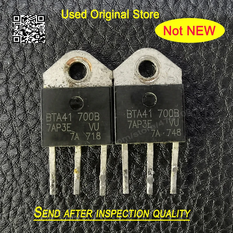 Kullanılan orijinal 10 adet BTA41-800B BTA41800B BTA41-700B BTA41700B BTA41-600B BTA41-1000B BTA411000B BTA41-1200B BTA411200B TO-3P