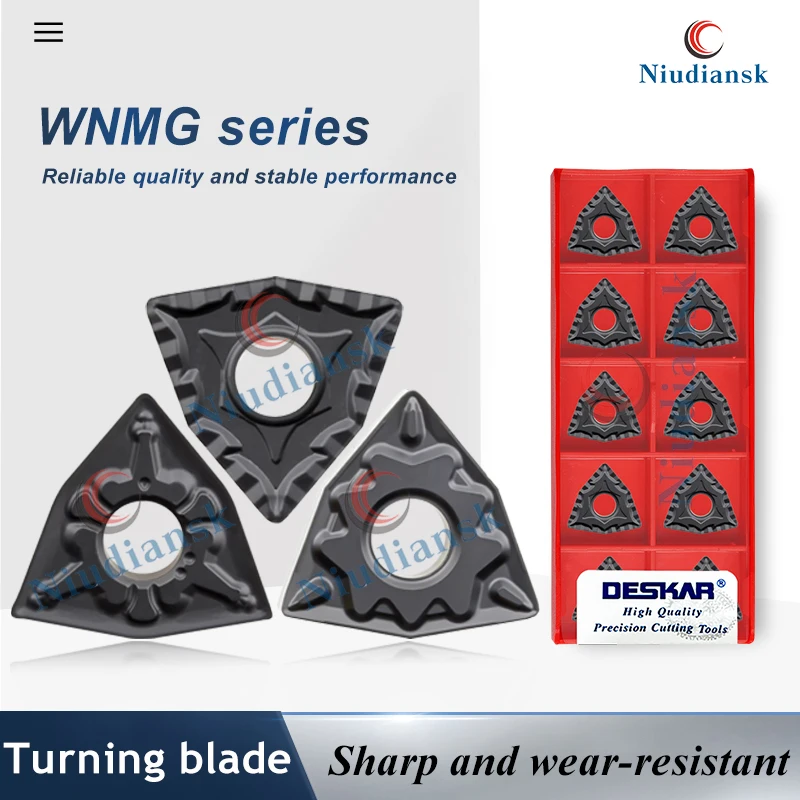 

WNMG080404 WNMG080408 WNMG080412 TM L-S R-S HQ CQ PR PM ZM CM LF9118 Токарный станок с ЧПУ Процессор токарных лезвий Инструмент для обработки стальных деталей