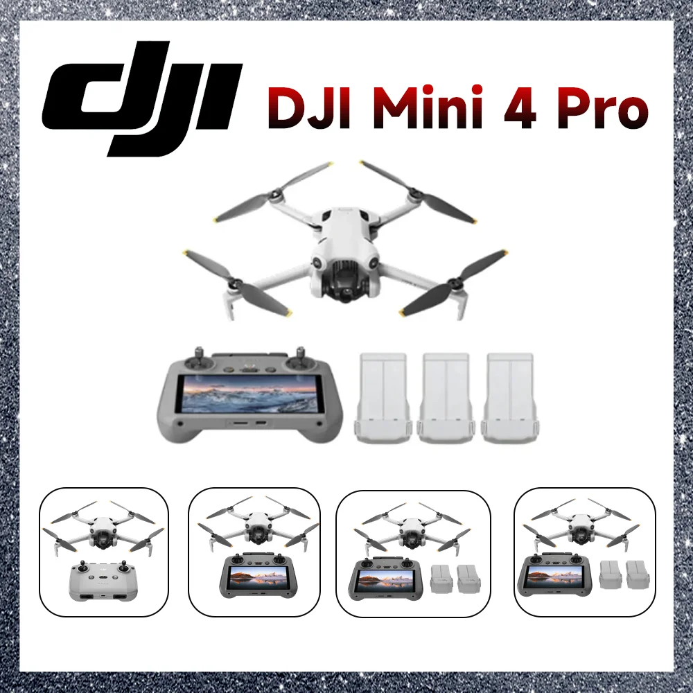 DJI Mini 4 Pro Drone / RC 2 / RC-N2 Combo 4K/60fps HDR Tiro vertical verdadero ActiveTrack 360 °   Marca 100% original