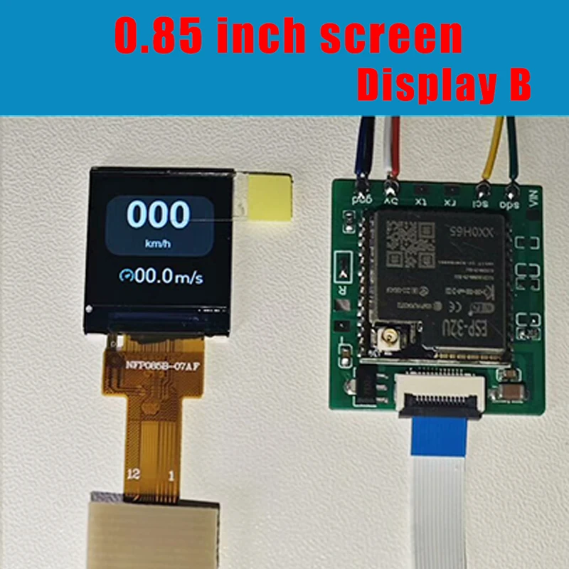 Model Aircraft Fpv Airspeed Meter Instrument Fixed-wing Model Aircraft Cockpit Simulation Instrument Panel 1.3/0.85-inch Display