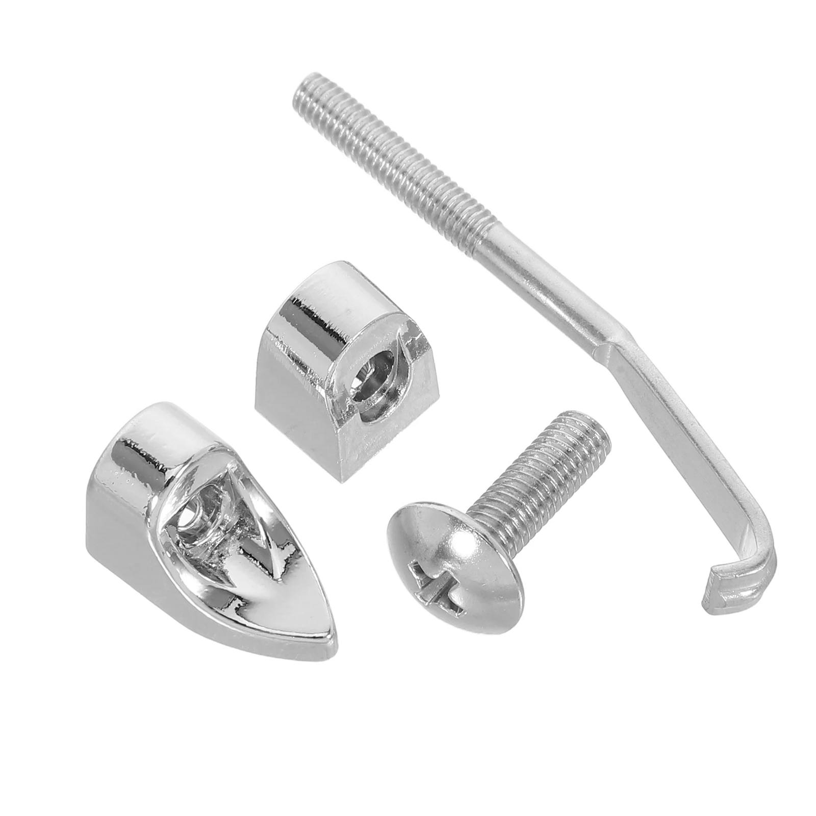 

4 pcs Banjo Parts Replacement Kit Music Instrument Repair Hardware Silver Precision Fit Robust Components Versatile Use Compact