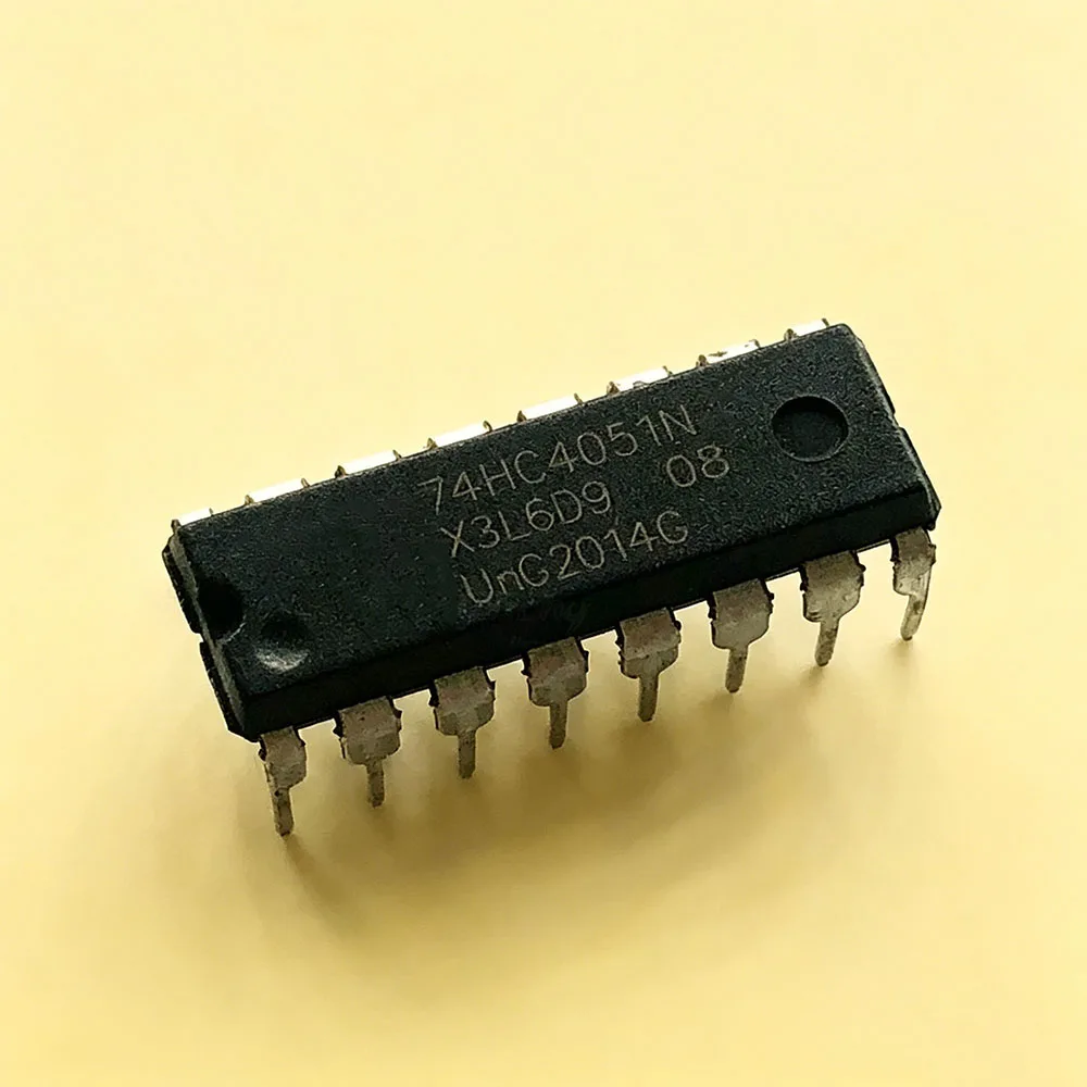 DIP16 74HC4051 multiplexer / demultiplexer 74HC4051N DIP-16 10pcs/lot