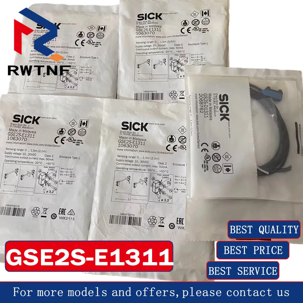 

Brand New Genuine GSE2S-E1311 SICK Photoelectric switch sensor,100% original warehouse stock