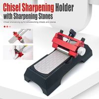 Professional Knife Sharpening Jig & Honing Guide - Angle Adjustable Tool for Chisel & Plane Blade Sharpener with Stone Holder