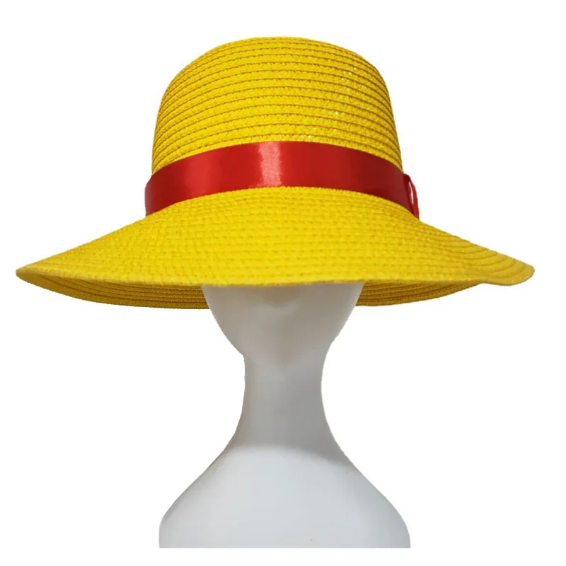 One Piece Monkey D. Ruffy Cosplay Kostüm Kapitän Trenchcoat Anime Zubehör Ruffy Perücke oder Hut oder Schuhe Halloween Party