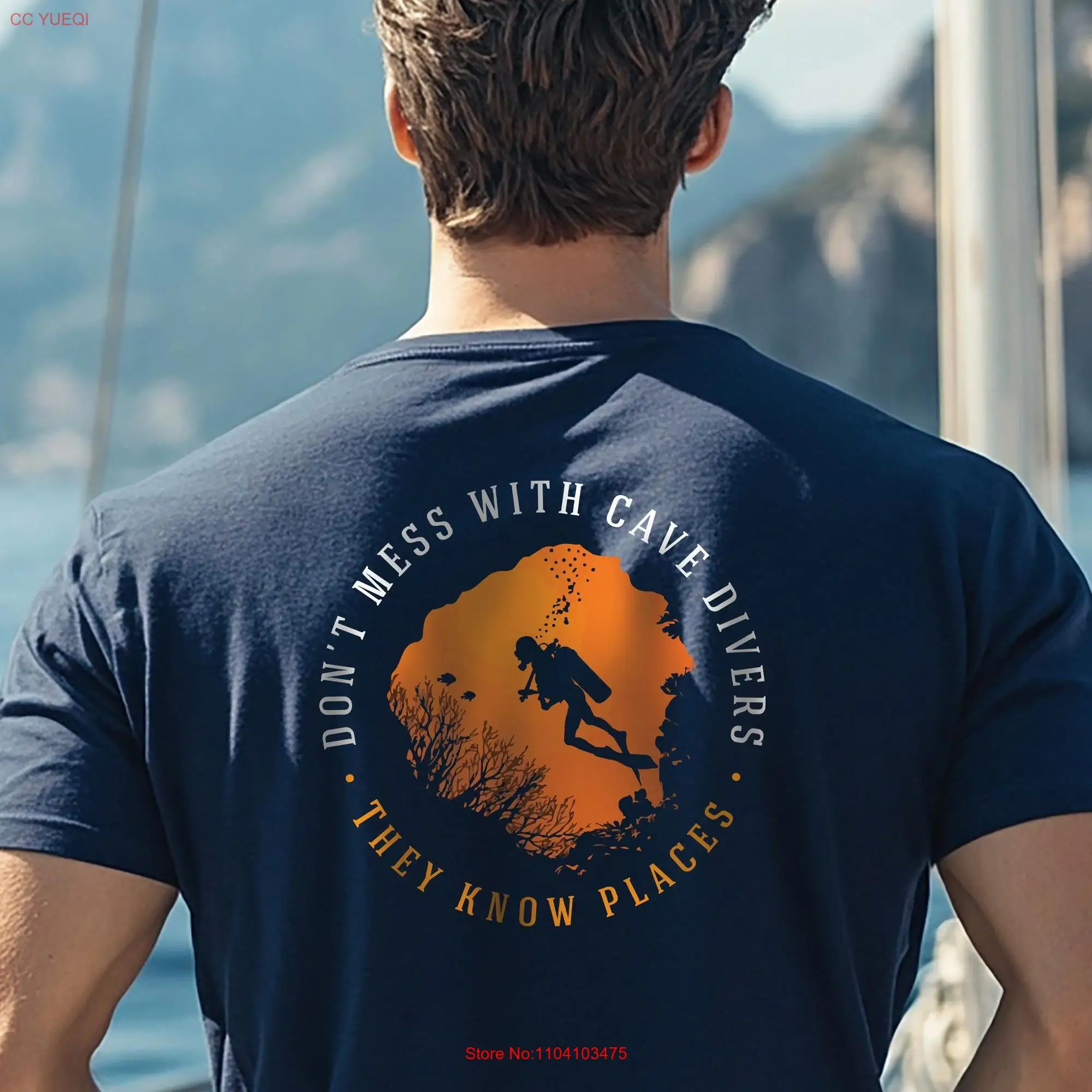 

Футболка Cave Diver Adventure Scuba Dive Fun Ocean Lover Idea с длинными или короткими рукавами