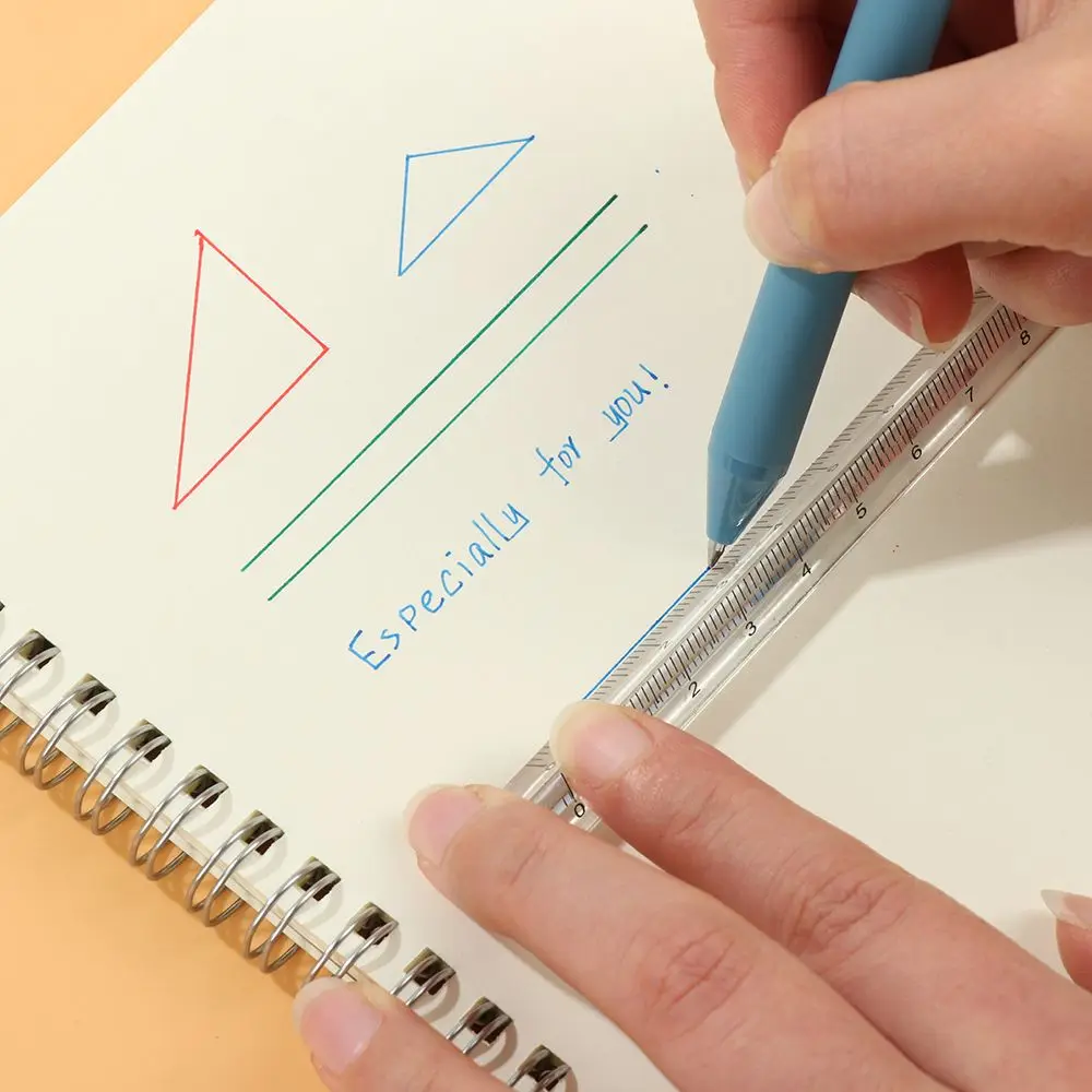 Supplies Student Simple Style Kids Scale Office Transparent Triangle Ruler Plastic Ruler Triangular Rulers Measuring Tools