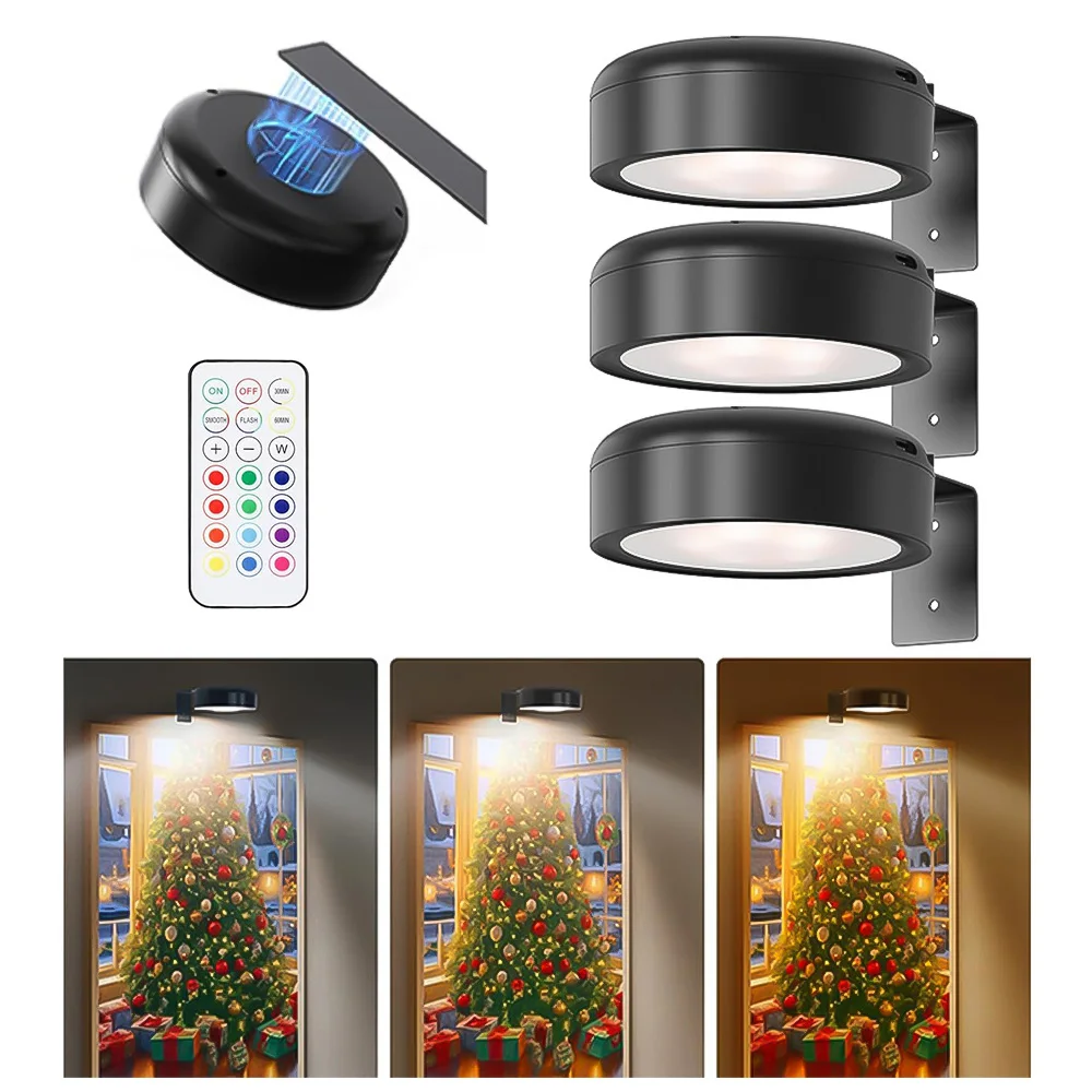 Wiederaufladbare RGB LED Puck-Leuchten 13 Farben Fernbedienung Schrank-Dekorlampe