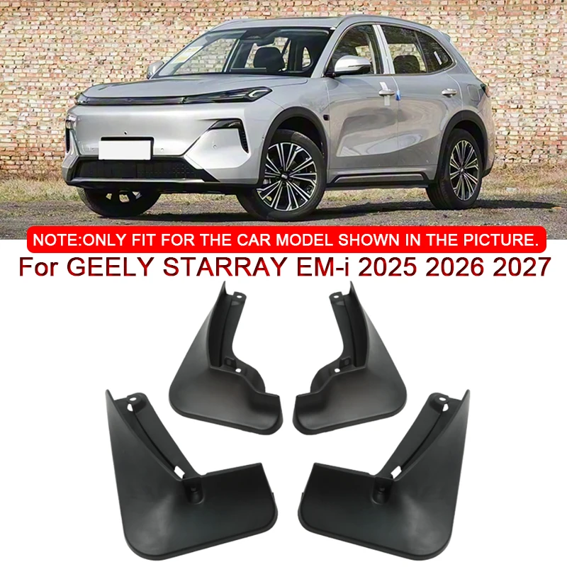 

For GEELY STARRAY EM-i 2025 2026 2027 Car Styling ABS Car Mud Flaps Splash Guard Mudguards MudFlaps Front Rear Fender Accessory