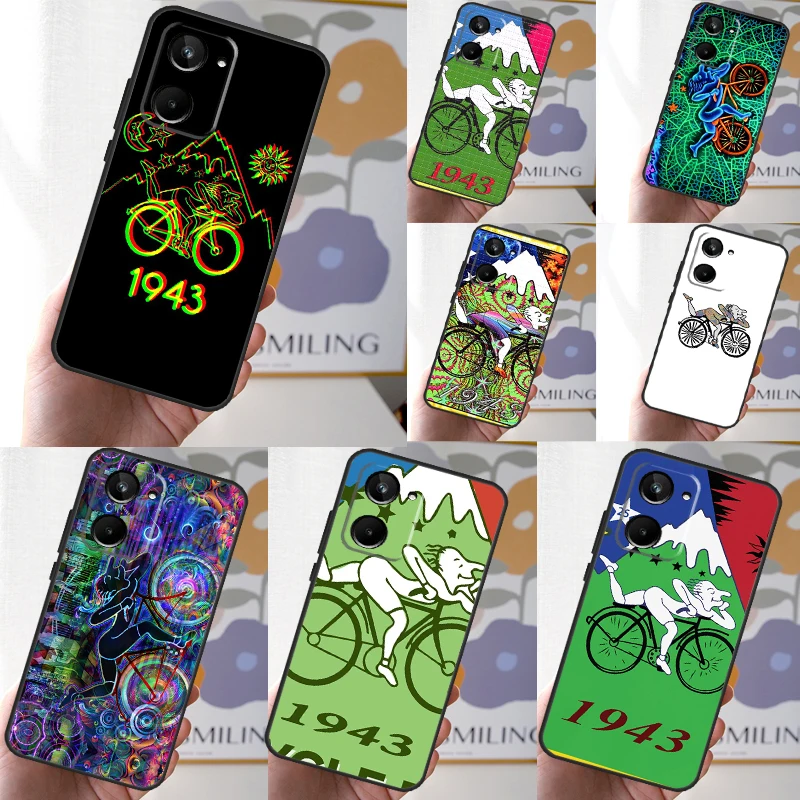 LSD Albert Hofmann Bicycle Day For Realme C67 C55 C53 C51 C35 C33 C30 C21Y C25s C15 9 10 11 12 Pro Plus GT Neo 5 6 Case