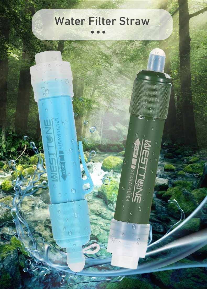 Portable water filter straw kit product image 1