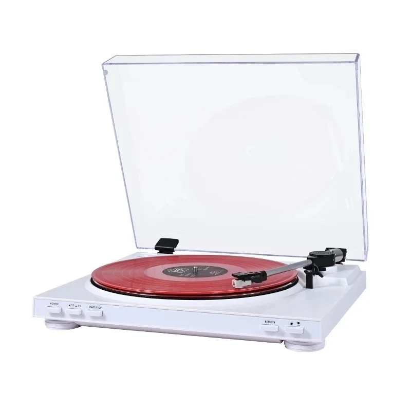 Vicnear Elegant Vinyl Record Player Home Professional Mobile Magnetic HIFI Turntable Audiophile LP Vinyl 33/45 Rpm Record Player