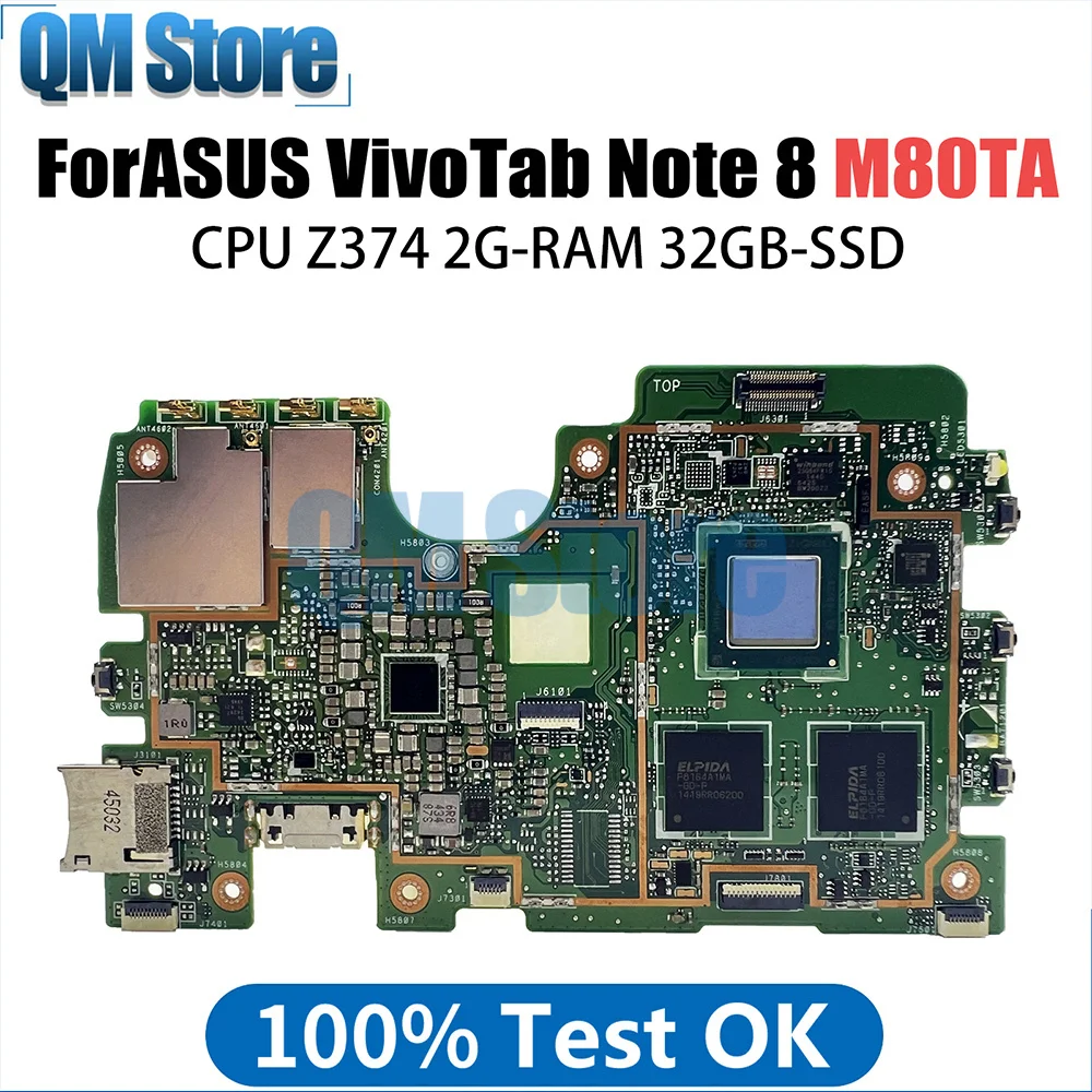 

Mainboard For Asus VivoTab Note 8 M80TA motherboard main board test well 32GB SSD 64GB SSD