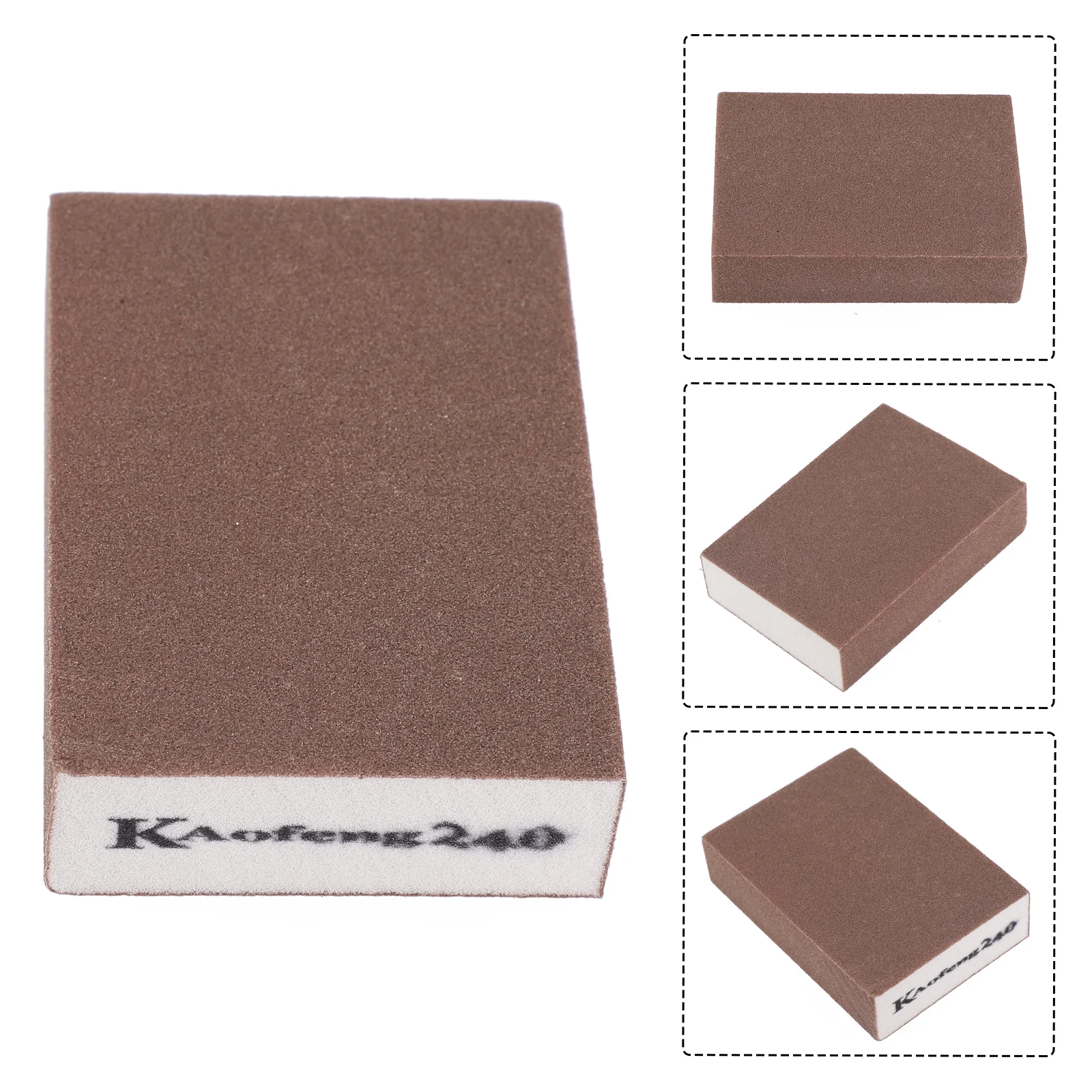 60/80/120/240 Grit Wall Grinding Sponge Sand Block Sandpaper Polished Sand Brick Sandpaper Polished Polishing Tool Polished Sand