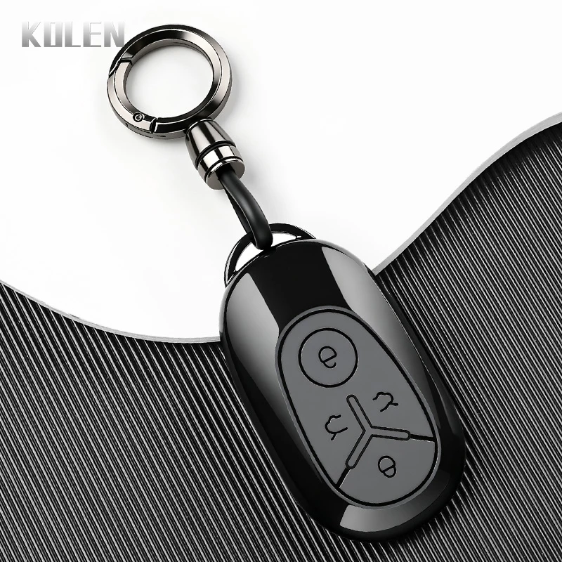 TPU Car Key Case Cover Fob For Geely EX2 GEOME EX2 MMEX2 Max 2025 2026 Exploration Youth Version 4 Button Protected Holder Shell