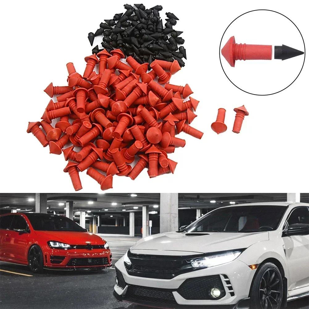 180PCS Car Mushroom Shaped Tire Repair Insert Plugs 7MM Car Tire Repair Rubber Bullet Tubeless Tire Repair Insert Sockets