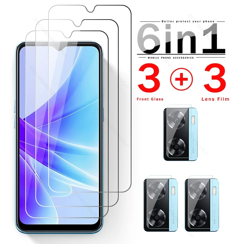 6 To 1 Camera Lens Protective Glass For Oppo A57s 4G 2022 9H Screen Protector Orro Appo A 57 s 57s 4G A57 5G Tempered Film Cover