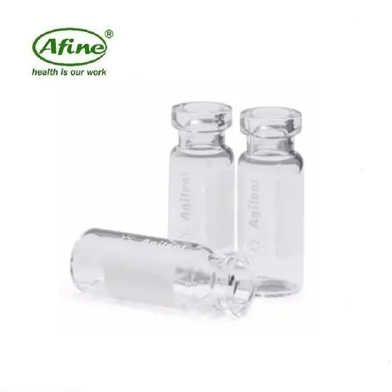 AFINE Agilent 2mL Crimp/Snap Top Vials & Caps, 100/pk:(5182-0544, Clear) and (5182-0545, Amber, Write-on Spot)