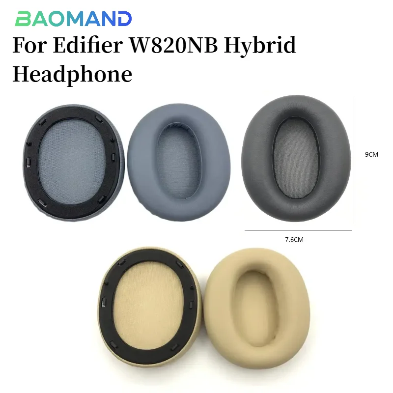 

Replacement Ear pads for Edifier W820NB Hybrid Headphones Memory Foam Ear Cushions Earmuff Earpads headset Gamer Leather case