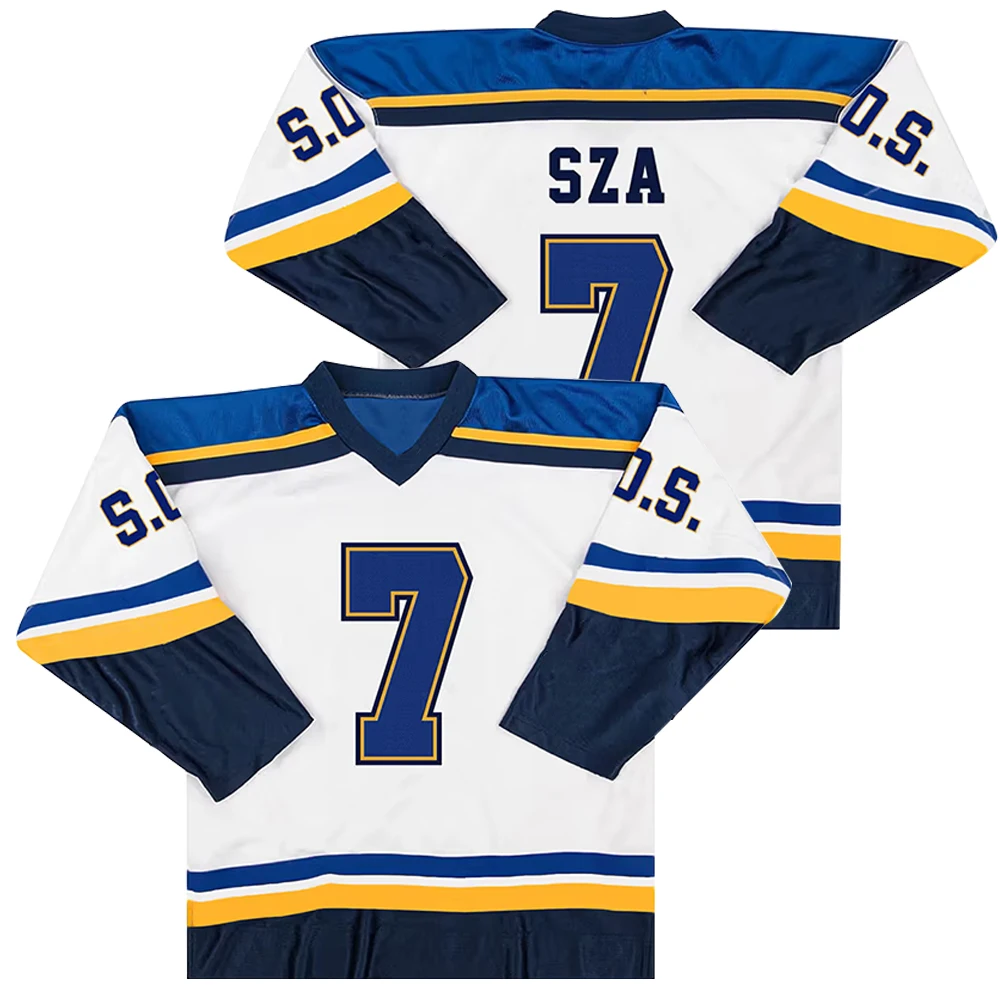 SZA Jersey Grand National Tour 2025 Merch V-neck Tee Cosplay Women Men Fashion Long Sleeve Sweatshirts