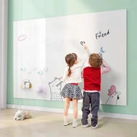 Electrostatic Whiteboard Sticker Removable Reusable Teaching Graffiti Drawing Board Household PP Erasable Whiteboard 2