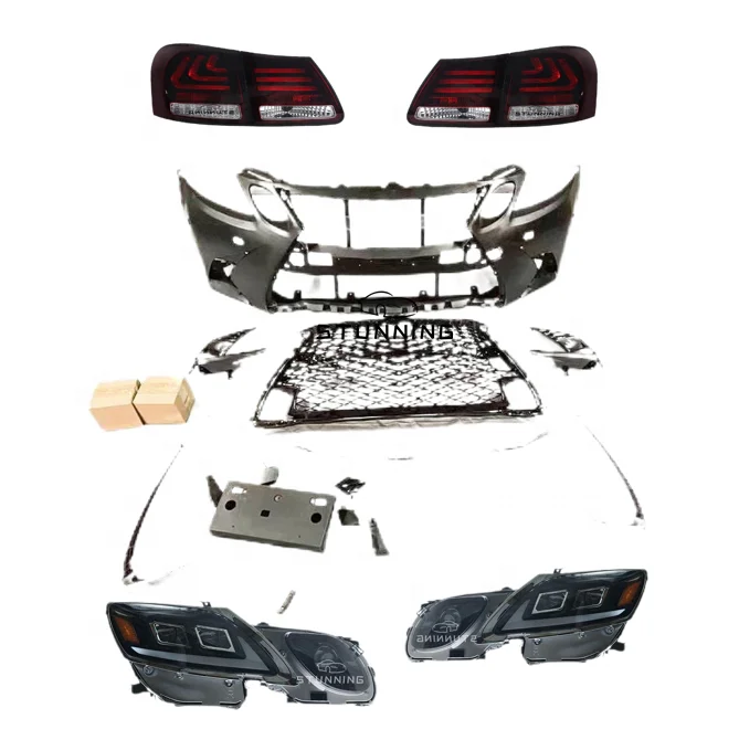 

Conversion kit GSF GS F sport Bodykit grille front bumper set body kit for Lexus GS 350 GS350 2005 2006 2008 2011 grill headlamp