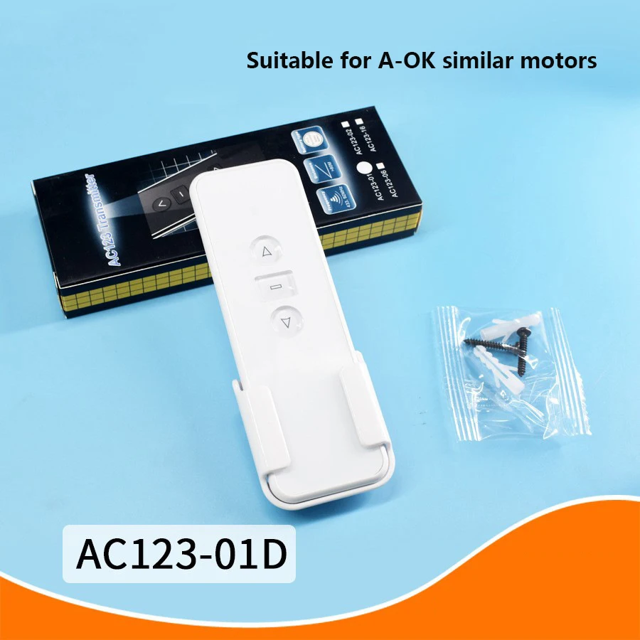 A-OK Elektrisch Gordijnaccessoire AC123-01-02-06-16 Draadloze Zender Afstandsbediening Smart Home