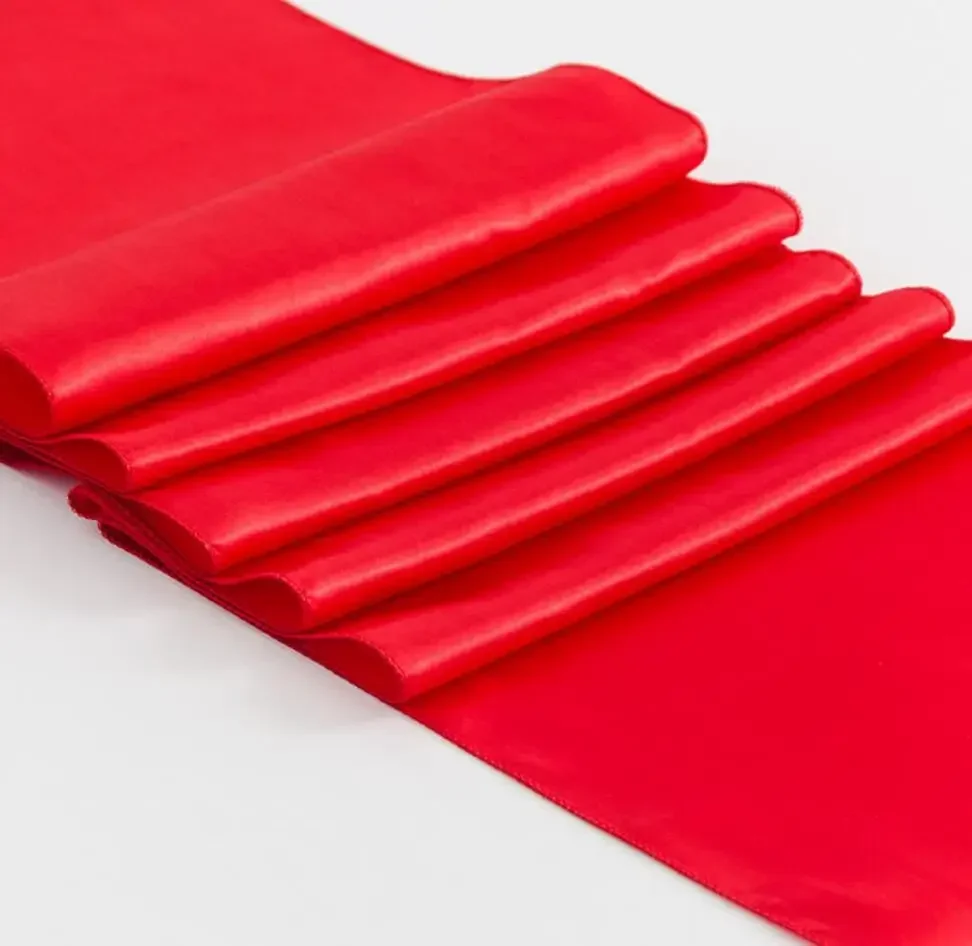 Satin Table Runner Wedding Decoration For Modern Birthday Party Hotel Show Banquet Luxury Design Nice Pattern Wholesale