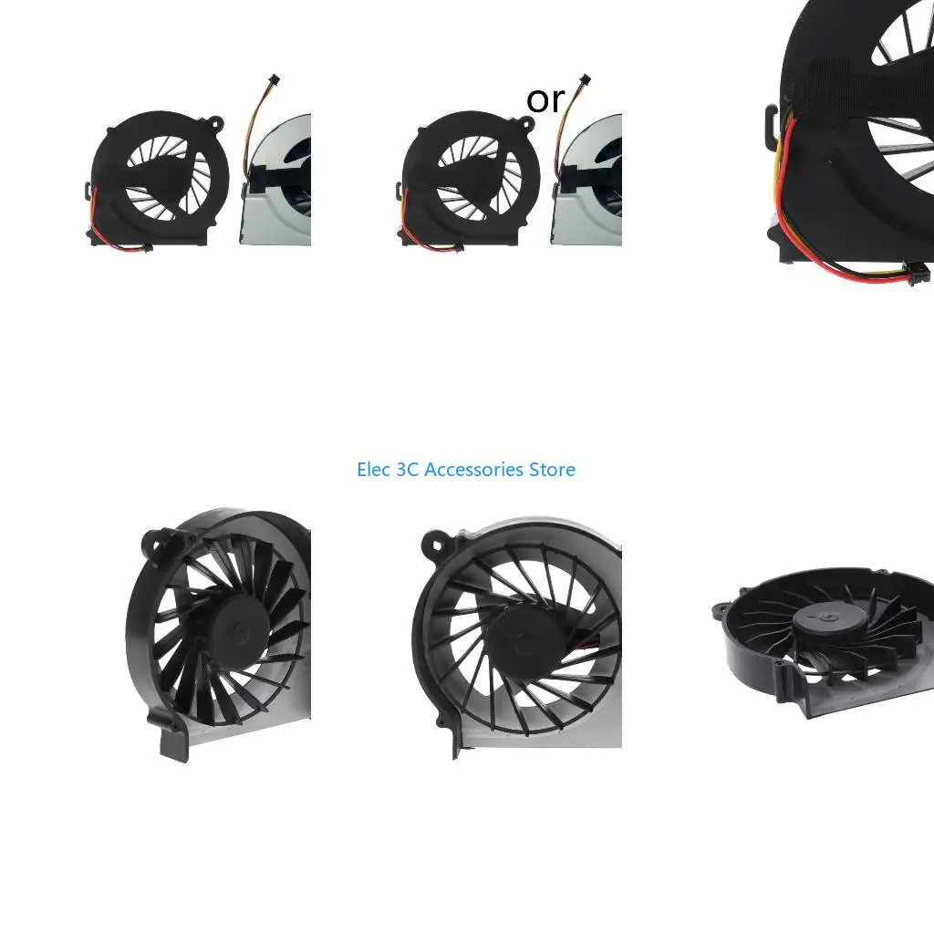Y51A Notebook CPU Cooling for DC 5V 0.5A 3Pin CPU Radiator for HP Pavilion