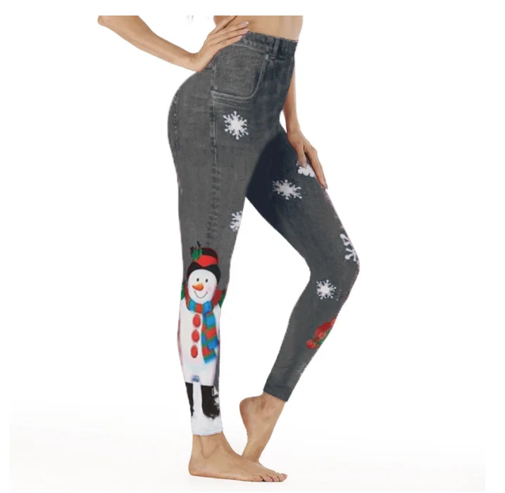 New Christmas Sport Leggings Women 3D Printing Tights Yoga Pants Gym Leggin Ladies Seamless Leggins forFemale LeginsySexy Legins