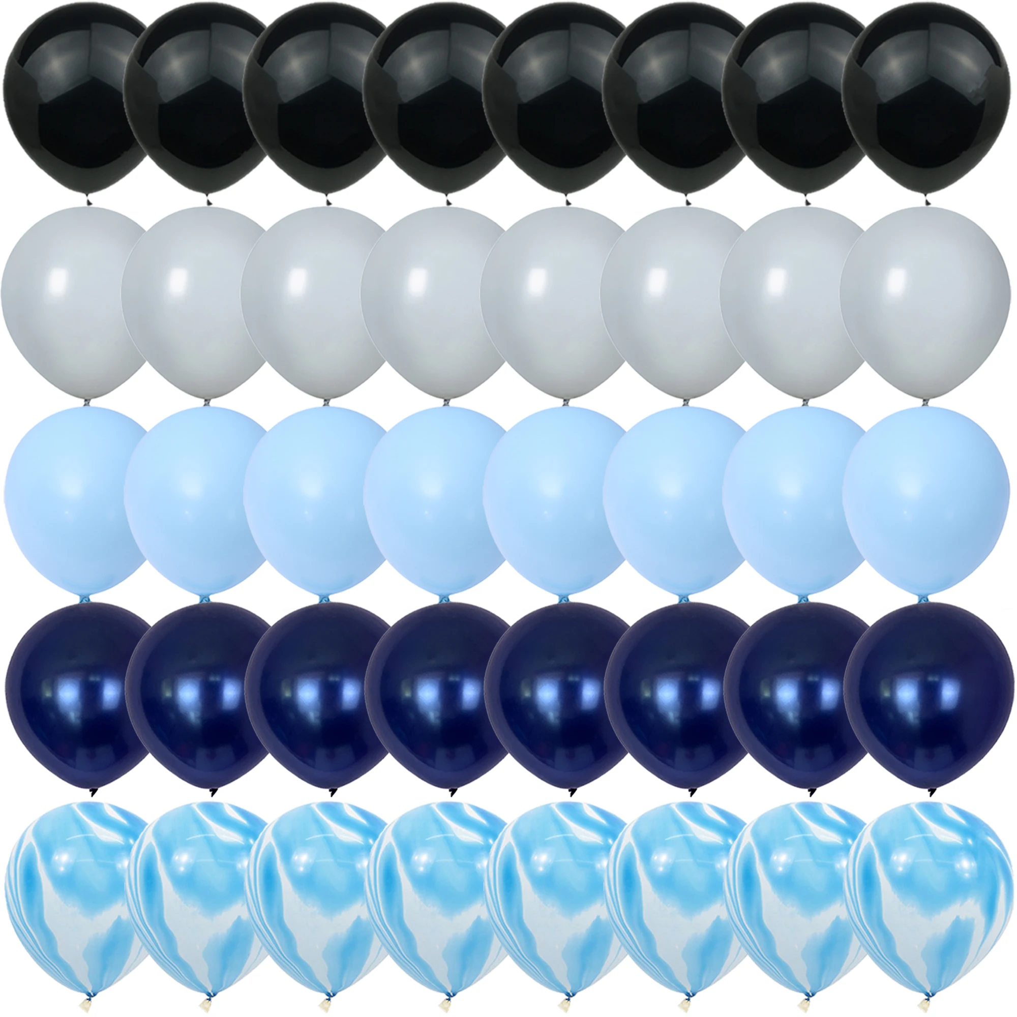 40PCS Blue agate skin tone Balloons Gender Reveal Wedding Valentine's Day Baby Shower Birthday Globos Party Decorations