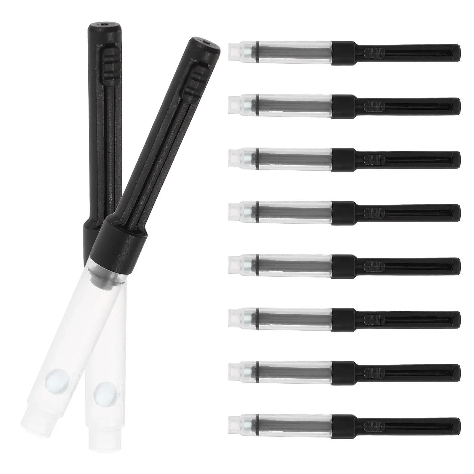 

10Pcs Fountain Pen Ink Converters Universal Refillable Pen Ink Filling Tool Compatible with Most Fountain Writing Pens