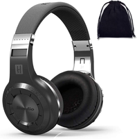 Bluedio Turbine H+ Plus Wireless 5.0 Stereo Headphones With Mic Shocking Bass Headphones With Storage Bag for Music