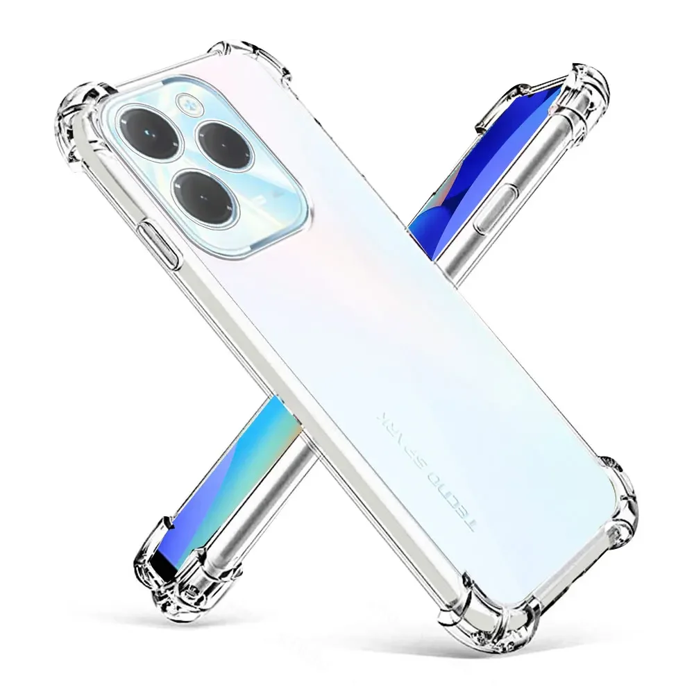 For Infinix Hot 40 Case Clear Shockproof Silicone Soft Cover Cases For Infinix Hot 40 Pro Coque Hot40 Hot 40Pro Funda Shell