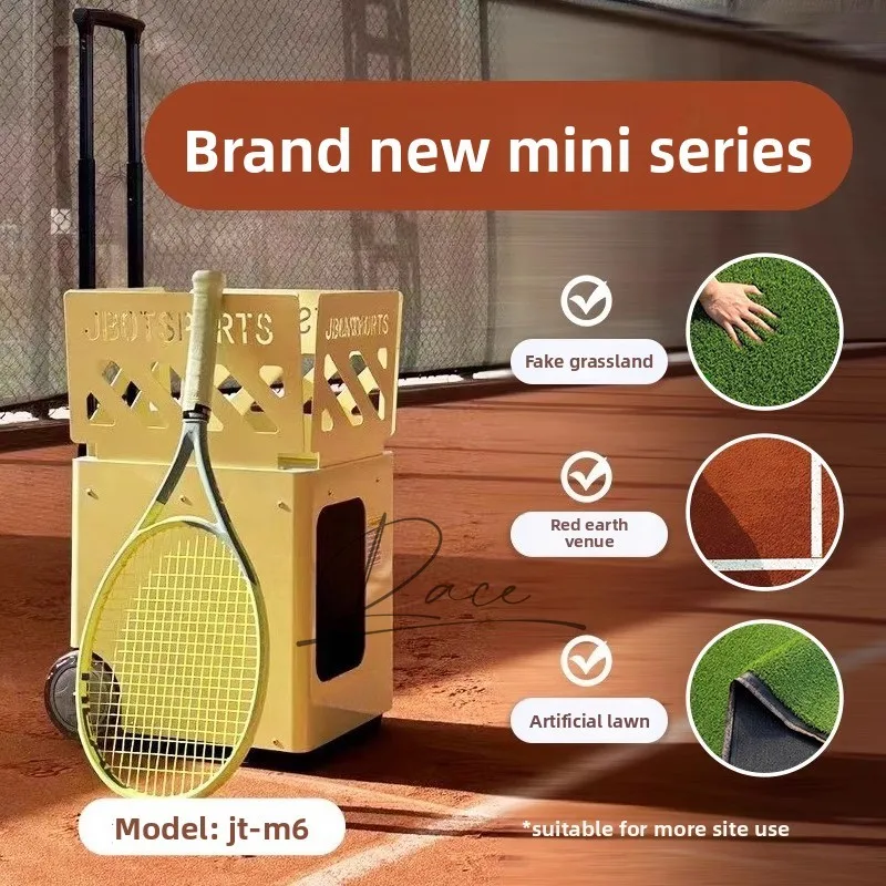 เครื่องยิงลูกเทนนิสอัตโนมัติอัจฉริยะ ขนาดกะทัดรัด พกพาสะดวก สำหรับฝึกซ้อมเดี่ยวและหลายคน