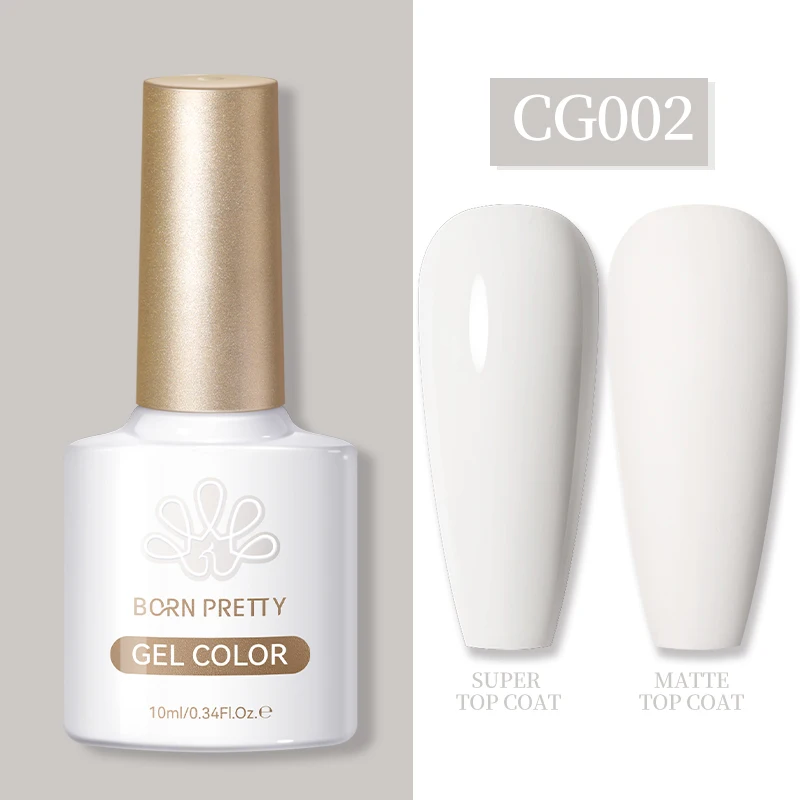 BORN PRETTY 10ML Nagel-Gel-Lack Abziehbarer UV-LED Semi-Permanenter Nagellack für Salon und Zuhause Französische Nägel Maniküre Gel-Nägel