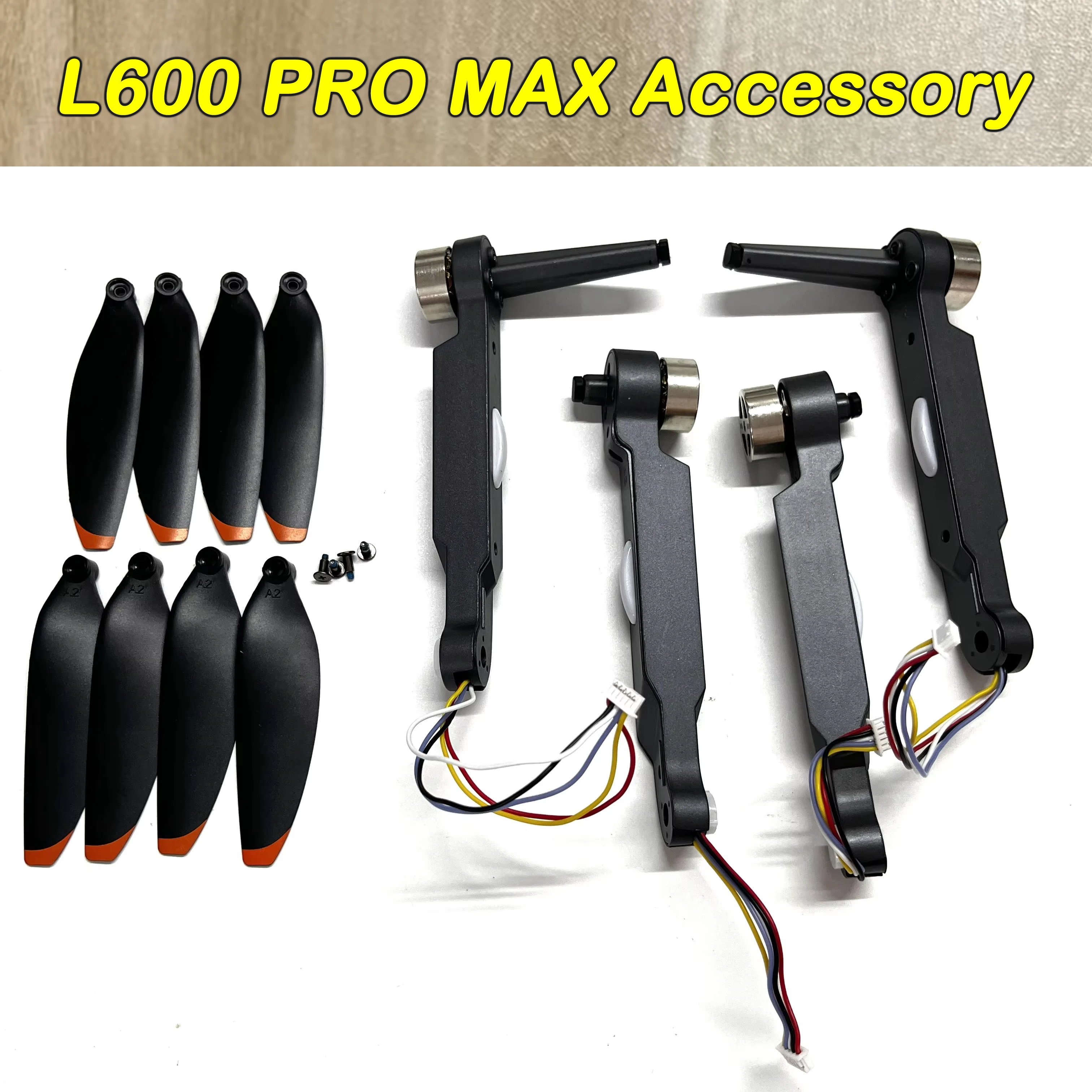 LYZRC L600 PRO Max Drone Original Accessory L600 PRO MAX Motor Arm Front / Rear Arm / Propeller Blade Part DIY Accessory