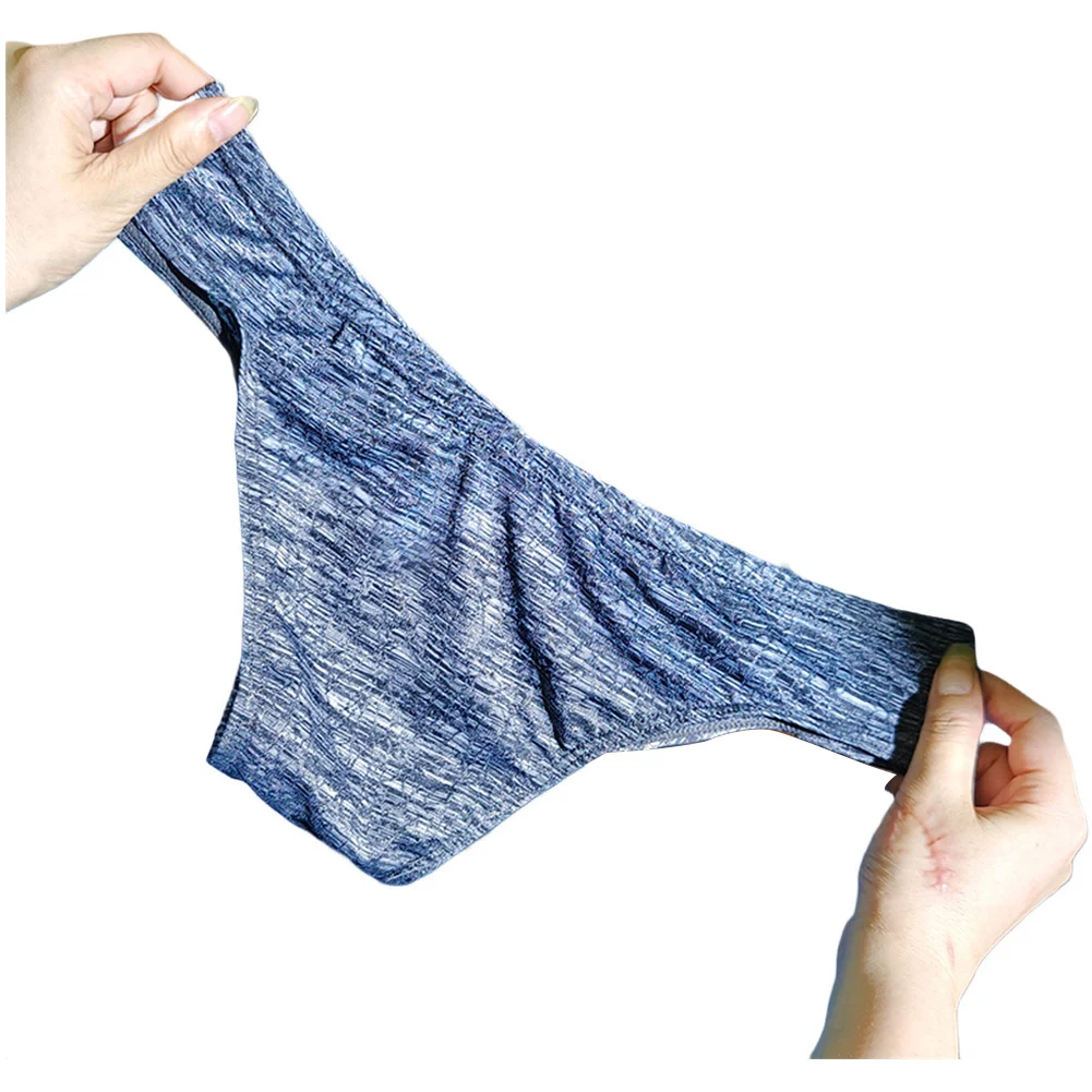

Breathable Ice Silk Underwear G-strings Quick Dry Pouch 2XL Low-rise Underwear Classic Style Dark Gray Dark Green